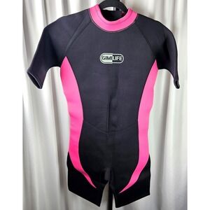 Women's Gimilife Wetsuit Short Sleeve Rear Zip‎ 3 MM Neoprene Swimsuit 2XL Scuba
